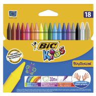 Kredki świecowe BIC Kids Plastidecor 18 kolorów - 8297711_kredki_swiecowe_plastidecor_pudelko_18.jpg