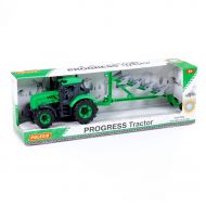 Traktor Progress inercyjny z pługiem - zielony 91307 Wader-Polesie - 91307.jpg