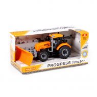 Traktor Progress inercyjny z plugiem snieżnym - pomarańczowy 91765 Wader-Polesie - 91765.jpg