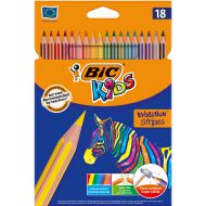Kredki ołówkowe BIC KIDS Evolution Stripes 18 kolory - 950524_kredki_evolution_stripes_pudelko_18_front.jpg