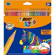 Kredki ołówkowe BIC KIDS Evolution Stripes 24 kolory - 950525_kredki_evolution_stripes_pudelko_24_front.jpg