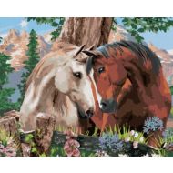 Malowanie po numerach Dwa konie 40x50cm 1006377 Norimpex  - f72124764587390ebadcab84902f1d3f.jpg