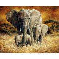 Malowanie po numerach Słoń z rodziną 40x50cm 1005534 Norimpex  - maly_713d00df8dfcec853dc2bb74b6925693.jpg