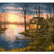 Malowanie po numerach Domek nad jeziorem,zachód słońca 50x40cm 1008865 Norimpex  - maly_malowanie_po_numerach_40x50cm_domek_nad_jeziorem_zachod_slonca_1008865_5902444088659.jpg