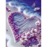 Malowanie po numerach Serce z kwiatów na brzegu morza 40x50cm 2000664 Norimpex - maly_malowanie_po_numerach_serce_z_kwiatow_na_brzegu_morza_40x50cm_2000664_5906196006640.jpg
