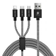 Kabel nylonowy Dux Ducis K-ONE 3in1 USB micro USB/Lightning  - pol_pl_dux-ducis-k-one-3in1-series-nylonowy-kabel-przewod-3w1-usb-micro-usb-lightning-usb-c-2-4a-1-2m-czarny-45646_1.jpg
