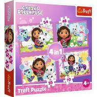 Puzzle Przygody Gabi 4w1 Gabby's Dollhouse 34620 Trefl - trefl-puzzle-4w1-przygody-gabi.jpg