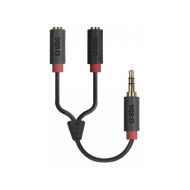 Kabel audio MiniJack 3.5mm(M) 3 PIN->2X MiniJack 3.5mm(F) 3 PIN 0.2M czarny 28262 SBS - z28262_114549.jpg