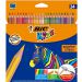 Kredki ołówkowe BIC KIDS Evolution Stripes 24 kolory