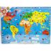 Układanka drewniana mapa Świata 0815