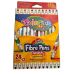 Flamastry dwustronne Fibre Pens 24kol./12szt 32353 Colorino Kids
