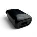 Ładowarka sieciowa z gniazdem USB 2,1A H21A - czarna 75-889