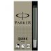 Naboje do pióra wiecznego PARKER długie -czarne S0116200