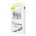Kabel przewód USB 4w1 2x Lightning/USB Typ C/micro USB w nylonowym oplocie 3.5A 1.2m czarny (CA1T4-A01) 51043