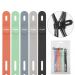 Zestaw 5x silikonowa opaska uchwyt organizer do kabli wielokolorowy ACSI0001 54752