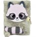 Pamiętnik na kłódkę 3D Włochacz 96K A5 Raccoon