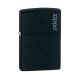 Zapalniczka Zippo Black Matte Logo Z218ZL