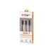 Kabel Combo USB-A(M)->micro-B(M)+Lightning(M)+USB-C(M) 2.0 1m EXTREME MEDIA-czarny 25623